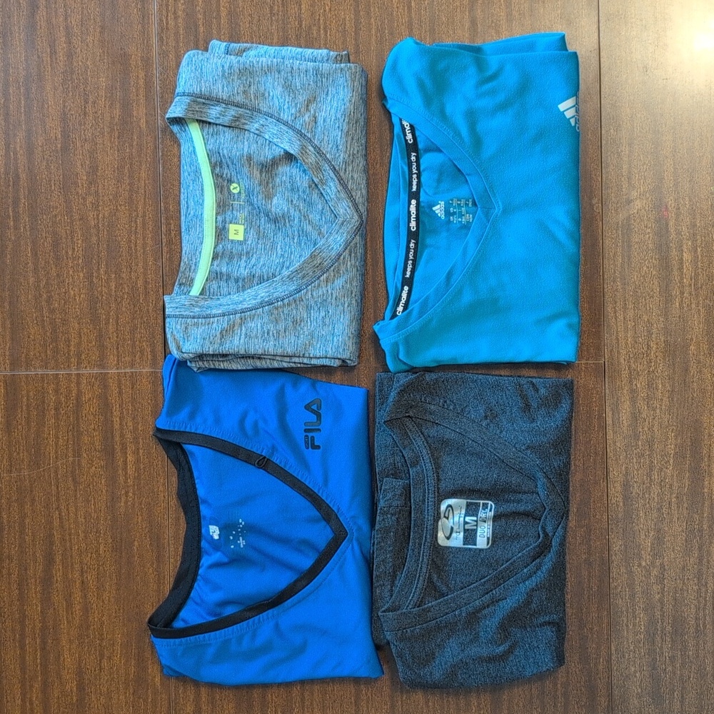 4 Medium Exercise Shirts